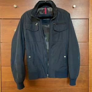 Navy blue bomber jacket (small)
